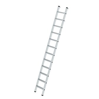 Aluminium stellingladder om te bevestigen - buitenbreedte 420 mm/ladder lengte 3.19 m/verticale ophanghoogte 2.99 m/aantal treden 12