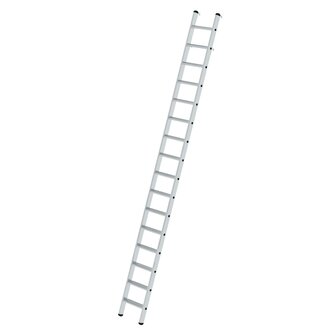 Aluminium stellingladder om te bevestigen - buitenbreedte 420 mm/ladder lengte 4.19 m/verticale ophanghoogte 3.93 m/aantal treden 16