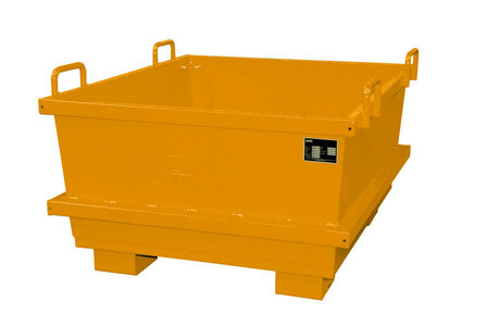 Universele container type UC 500 - ca. 1040x1200x680 mm (lxbxh)/draagkracht 1000 kg/inhoud ca. 0,50 (m&sup3;)/conische bouwvorm/in elkaar stapelbaar
