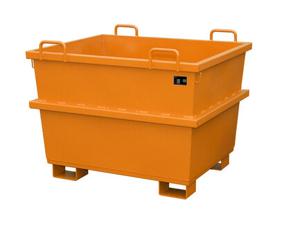Universele container type UC 750 - ca. 1040x1200x960 mm (lxbxh)/draagkracht 1500 kg/inhoud ca. 0,75 (m&sup3;)/conische bouwvorm/in elkaar stapelbaar