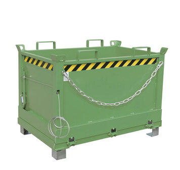 Bodemklepcontainer type FB 500/merk Bauer S&uuml;dlohn/afmetingen ca. 840x1245x845 mm (lxbxh)/draagkracht 1000 kg/inhoud ca. 0,50 (m&sup3;)