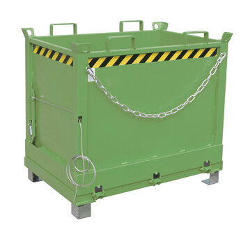 Bodemklepcontainer type FB 750/merk Bauer S&uuml;dlohn/afmetingen ca. 840x1245x1145 mm (lxbxh)/draagkracht 1000 kg/inhoud ca. 0,75 (m&sup3;)