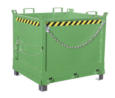 Bodemklepcontainer type FB 1000/merk Bauer S&uuml;dlohn/afmetingen ca. 1040x1245x1145 mm (lxbxh)/draagkracht 1250 kg/inhoud ca. 1,00 (m&sup3;)