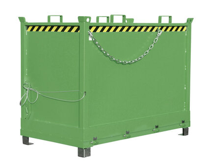 Bodemklepcontainer type FB 2000/merk Bauer S&uuml;dlohn/afmetingen ca. 1040x1845x1445 mm (lxbxh)/draagkracht 1500 kg/inhoud ca. 2,00 (m&sup3;)