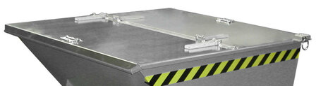 Kiepcontainer type AK 50/merk Bauer S&uuml;dlohn/afmetingen ca. 1420x1010x1070 mm (lxbxh)/draagkracht 1000 kg/inhoud ca. 0,50 (m&sup3;)