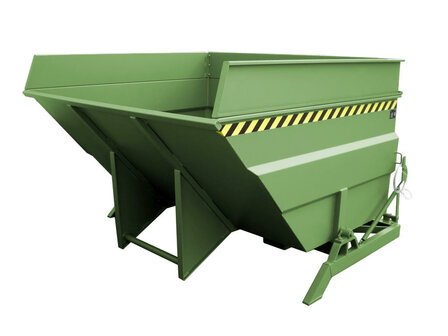 Kiepcontainer type BKC 400/merk Bauer S&uuml;dlohn/afmetingen ca. 2310x2280x1480 mm (lxbxh)/draagkracht 2500 kg/inhoud ca. 4,00 (m&sup3;)
