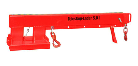 Teleskooplader type KT 5,0 - starre uitvoering/afmetingen 2160x500x520 mm (LxBxH)/2 draailasthaken/draaglast afhankelijk van uitschuifpositie