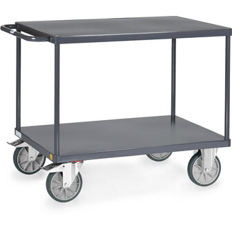ESD-Tafelwagen met laadvlakken van staalplaat 9400B, laadvlak 850x500mm, Fetra