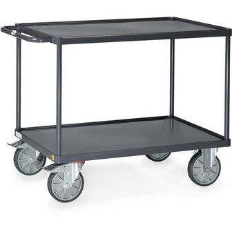 ESD-Tafelwagen met platform van staalplaat met rand 9403W, laadvlak 1200x800mm, Fetra
