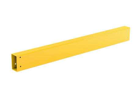Stalen dwarsbalk B-135 voor veiligheidsrailing/voor binnengebruik/lengte balk 1350 mm/ doorsnede balk 80x140 mm/poedercoating RAL 1023 geel