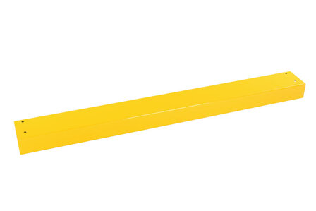 Stalen dwarsbalk B-135 voor veiligheidsrailing/voor binnengebruik/lengte balk 1350 mm/ doorsnede balk 80x140 mm/poedercoating RAL 1023 geel