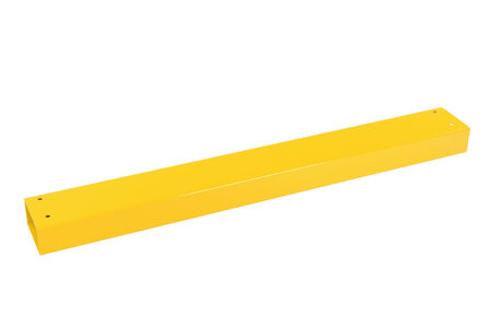 Stalen dwarsbalk B+120 voor veiligheidsrailing/voor buitengebruik/lengte balk 1200 mm/doorsnede balk 80x140 mm/verzinkt en poedercoating RAL 1023 geel