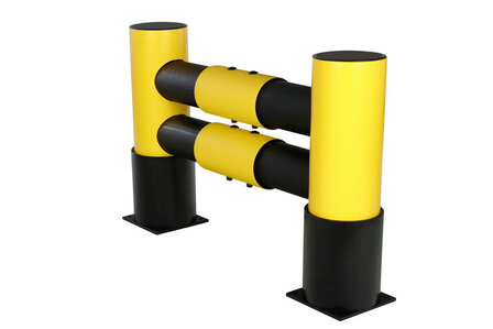D-flexx &quot;Golf&quot; aanrijdbeveiliging type DFRE2-2/kopse kant bescherming/kunststof/afmetingen 1100x760x220 mm (lxhxb)/voor enkelzijdige stelling