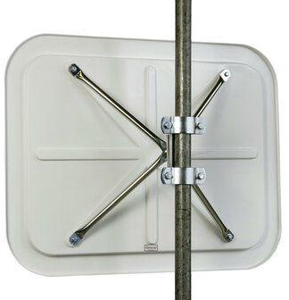 Verkeersspiegel TM INOX 40x60/inox 40x60 cm/kijkafstand 9-15 meter/verhogen de veiligheid op bedrijfsterreinen en bij in- en uitritten