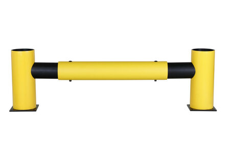 Middenstaander Charlie type DFVB-M voor flexibele vangrail/voor binnen- en buiten gebruik/hoogte 516 mm/voetplaat 225x225mm/voor het scheiden van verkeerswegen