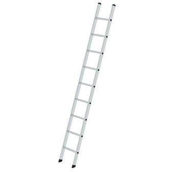 Aluminium enkele ladder  - zonder stabilisatiebalk/werkhoogte 3.7 m/ladderlengte 2.8 m/aantal sporten 9/breedte ladder 350 mm