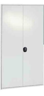 32311-Deuren gelijksluitend voor basis- en aanbouwstellingen/afmetingen 2.000x1.000 mm (HxB)/RAL 7035 lichtgrijs/draaiknop met driepuntssluiting incl. 2 sleutels