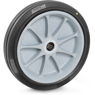 ESD-Massief rubber banden 70417, draagvermogen 300 kg, wiel &Oslash; x breedte 260x56 mm, Fetra