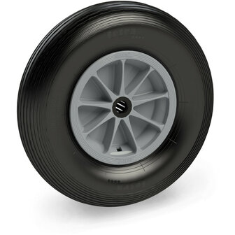 PU-wielen (Polyurethaan) 72620G, draagvermogen 250 kg, wiel &Oslash; x breedte 400x100 mm, Fetra