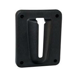 Wandclip magnetisch voor Morion riemcassette/voor het opvangen van de riem/kunststof/zwart