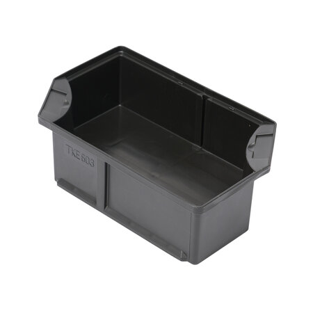 TKE 603 -Inzetbak voor serie DTK - 273x173x80 mm (lxbxh)/uit hoogwaardig polypropyleen/antracietgrijs/verpakkingseenheid: 8 stuks