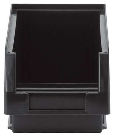 PLKL 3a-ESD magazijn zichtbakken - 290/265x150x125 mm/uit elektrisch geleidende polypropyleen/stapelbaar door stapelrand/verpakkingseenheid: 25 stuks