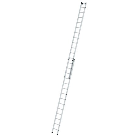 Aluminium 2-delige opsteekladder  - zonder stabilisatiebalk/werkhoogte 8.3 m/ladderlengte uitgeschoven 7.22 m/ladderlengte ingeschoven 4.14 m/aantal sporten 2x14/breedte ladder 420 mm