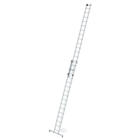 Aluminium 2-delige optrekladder  - met Nivello stabilisatiebalk/werkhoogte 9.4 m/ladderlengte uitgeschoven 8.34 m/ladderlengte ingeschoven 4.74 m/aantal sporten 2x16/breedte ladder 420 mm