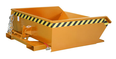 Mini-Spaandercontainer type SMGU 460 - ca. 1385x1280x450 mm (lxbxh)/draagkracht 1000 kg/inhoud ca. 0,46 (m&sup3;)/zeef en aftapkraan 1"voor het scheiden van vaste- en vloeistoffen