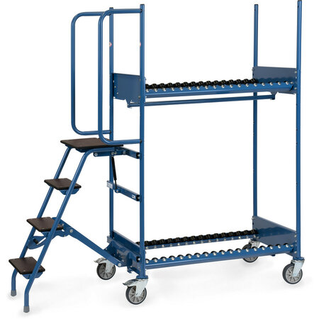 Bandenwagen 4562, met trap en veiligheidsbeugel, laadvlak 1000x588mm, Fetra