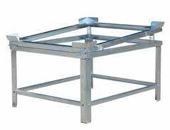 IBC Vloeistof restlediger type IR-2 verzinkt - ca. 1280x1080x755 (850) (lxbxh)/stelplaats 1200x1000 mm/draagkracht 1500 kg