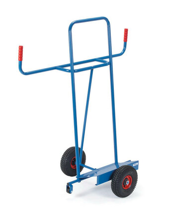 Platenwagen 1076, draagvermogen 350 kg, hoogte 1440 mm, scheplengte 500 mm, schepbreedte 200 mm, Fetra