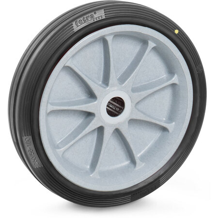 ESD-Massief rubber banden 70417, draagvermogen 300 kg, wiel &Oslash; x breedte 260x56 mm, Fetra