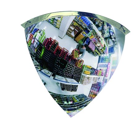 Bolspiegel BM 100-1 acryl/diameter 100 cm/kijkafstand 25-30 meter/wordt gebruikt in de industrie, werkplaatsen en magazijnen