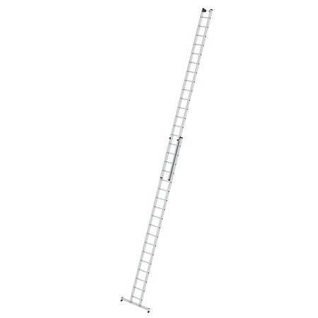 Aluminium 2-delige opsteekladder  - met Nivello stabilisatiebalk/werkhoogte 10.3 m/ladderlengte uitgeschoven 9.18 m/ladderlengte ingeschoven 5.3 m/aantal sporten 2x18/breedte ladder 420 mm