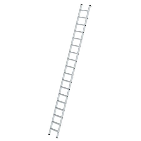 Aluminium stellingladder om te bevestigen - buitenbreedte 420 mm/ladder lengte 4.69 m/verticale ophanghoogte 4.4 m/aantal treden 18