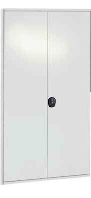 32311-Deuren gelijksluitend voor basis- en aanbouwstellingen/afmetingen 2.000x1.000 mm (HxB)/RAL 7035 lichtgrijs/draaiknop met driepuntssluiting incl. 2 sleutels