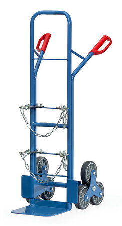 Gasflessen trappensteekwagen 51318TK, draagvermogen 200 kg, hoogte 1300 mm, Fetra