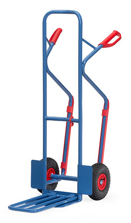 Steekwagen met opklapbare schep K1331L, draagvermogen 300 kg, hoogte 1300 mm, steekdiepte 250/500 mm, steekbreedte 320/250 mm, Fetra