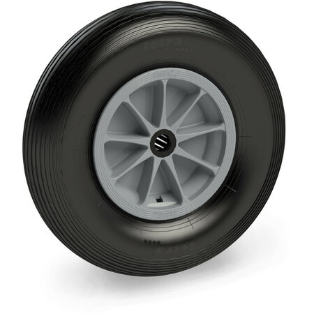 PU-wielen (Polyurethaan) 72620G, draagvermogen 250 kg, wiel &Oslash; x breedte 400x100 mm, Fetra