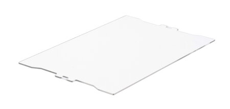 DLKD 1 -Oplegdeksel voor nestbare stapelbakken DLK 1 - buitenmaten 477x300x4 mm (lxbxh) /transparant/verpakkingseenheid: 10 stuks