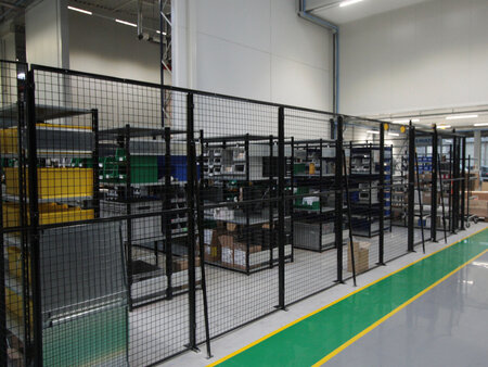 Gaaswand aanbouwset 1 compleet/wandhoogte 2200 mm/wandbreedte 500 mm/leverbaar in diverse RAL kleuren