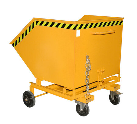 Containerwagen type KW-ET 1000/merk Bauer S&uuml;dlohn/afmetingen ca. 1420x1340x1290 mm (lxbxh)/draagkracht 300 kg/inhoud ca. 1000 liter