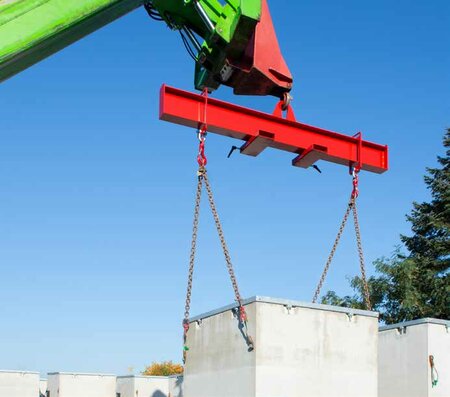 Balktraverse type BT 3002/merk Bauer S&uuml;dlohn/afmetingen 460x3040x715 mm (lxbxh)/draagkracht 2000 kg