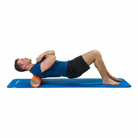 Tunturi Yoga Grid Foam Roller - Foam roller the grid - Foamroller - Fitness Roller - 61cm - Oranje