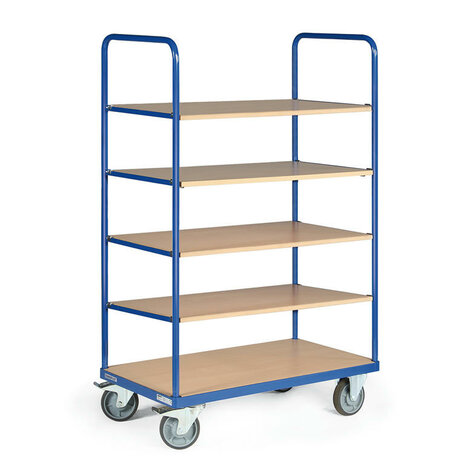 Etagewagen basic 120-1334, met 3 laadvlakken inhangbaar, laadvlak 850x500 mm, Tauroflex