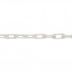 MNK-nylon afzetketting lengte 50 meter/schakeldikte Ø 6 mm/schakelopening 42x12 mm/testlast 200 daN/treklast 340 daN/kleur: wit
