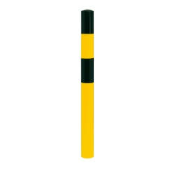 Black Bull stalen rampaal type XL voor montage in beton/hoogte 1600mm/diameter 194 mm/geel-zwart