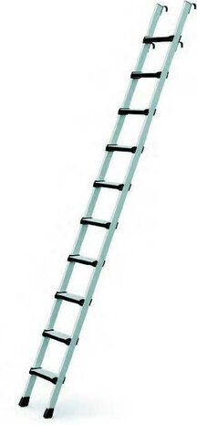 Inhangladder voor stellingen type Stella LH - buitenbreedte ladder 490 mm/ maximale loodrechte inhanghoogte van 2,42 tot 2,95 m/aantal treden 10