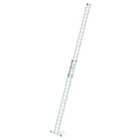 Aluminium 2-delige optrekladder  - met stabilisatiebalk/werkhoogte 11.4 m/ladderlengte uitgeschoven 10.3 m/ladderlengte ingeschoven 5.86 m/aantal sporten 2x20/breedte ladder 420 mm